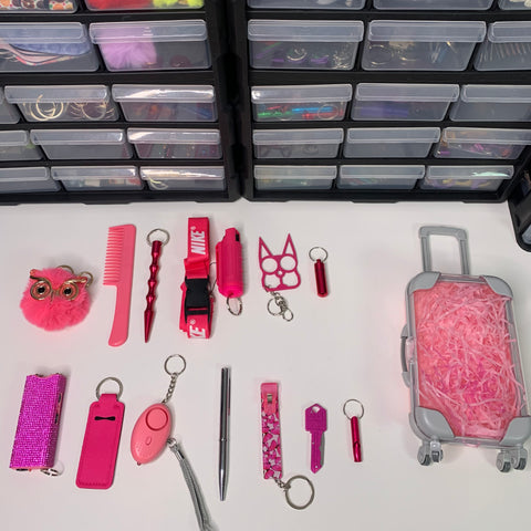 15 pcs large suitcase-pink