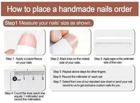 100% Hand Made Press On Nails Mystery Scoop