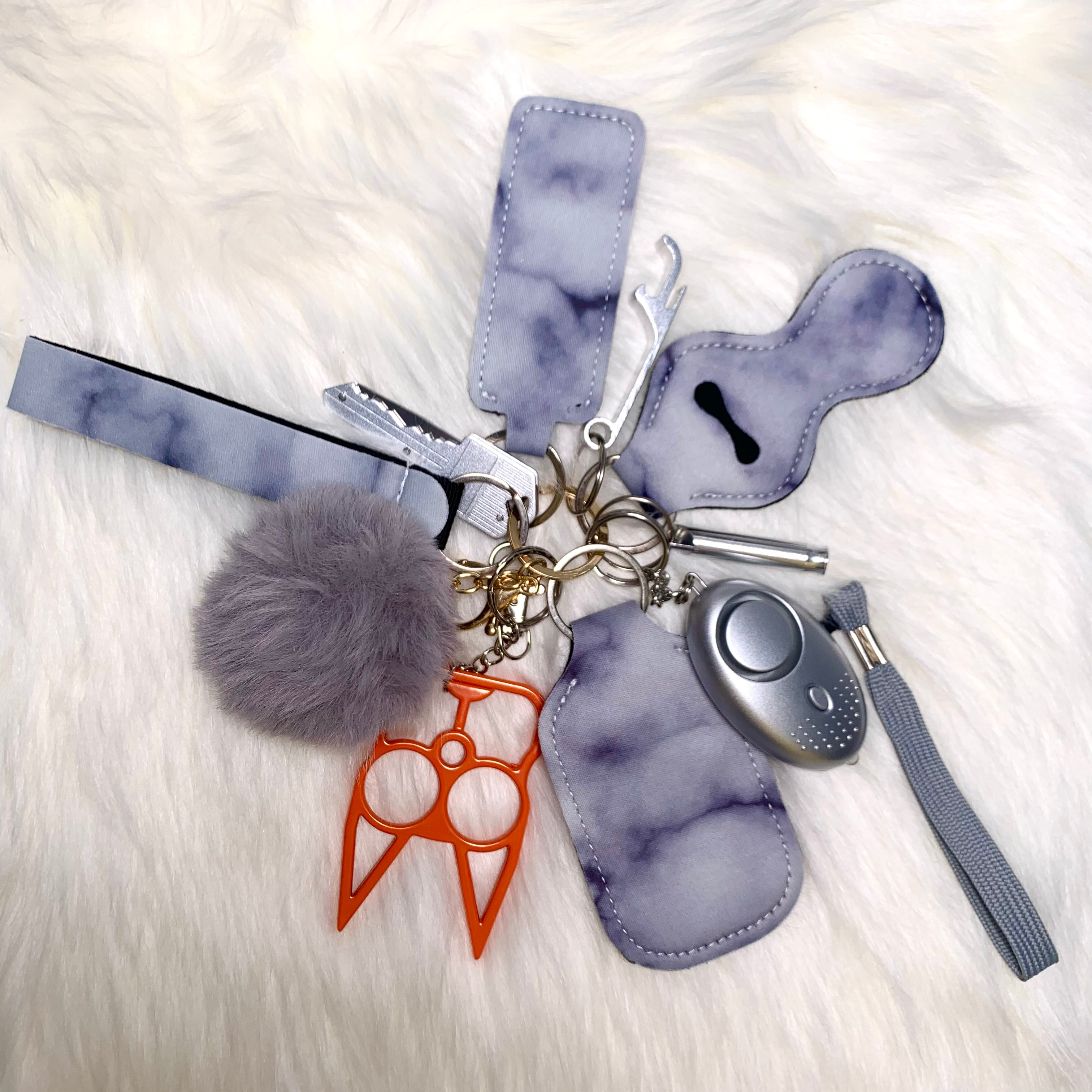 Keychain Set for Girls & Women 10pcs With Minisuitcase – Carlinalashes