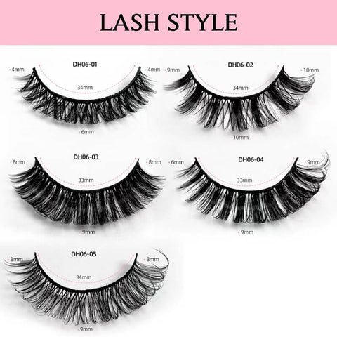 10 Pairs of DD Curl Lashes