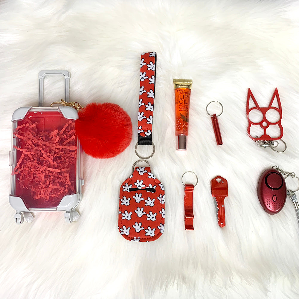 Red Glove Self Defense Mini Suitcase Set
