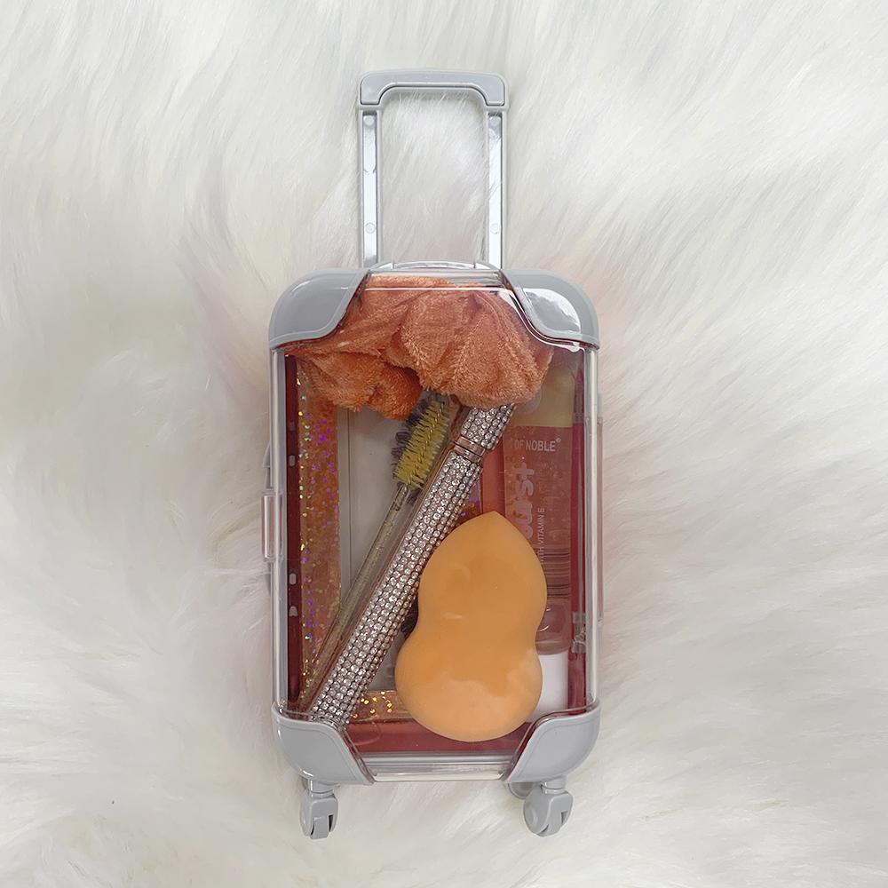 colorful mini suitcase lashes set free mirror