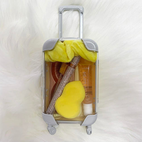 colorful mini suitcase lashes set free mirror
